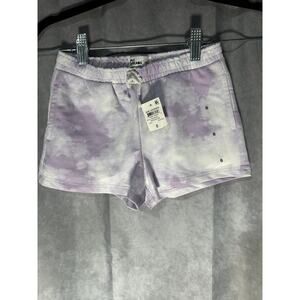 Epic Threads Tie-Dye Knit Shorts Orchid Bloom Drawstring Waist Girls Size 6